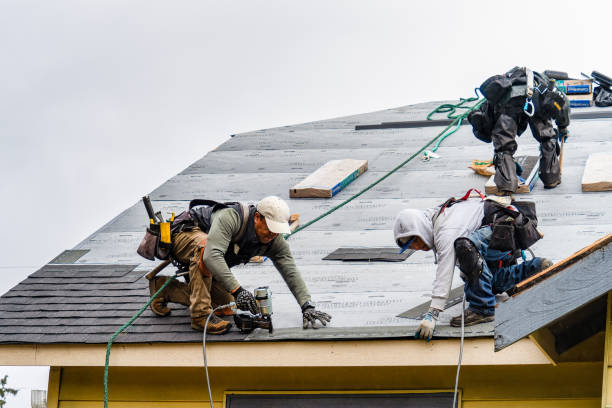 Professional Gutter Installation technician working in Sugar Grove, VA